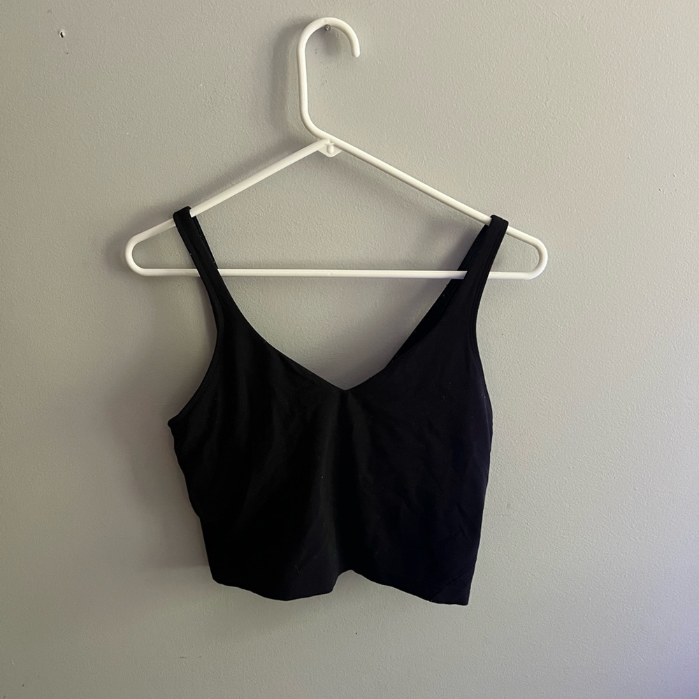 black align tank top minimal pilling
